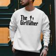 The Girl Father Dad Of Girls Daddy Daughter Men Sweatshirt