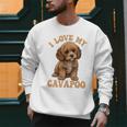 I Love My Cavapoo For Mom Dad Kids Men Sweatshirt