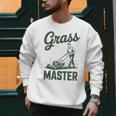 Push Lawn Mower Legend Grass Master Dad Mowing Men Sweatshirt