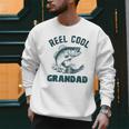 Reel Cool Grandad Fishing Grandpa Vintage Style Men Sweatshirt