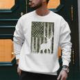 US Flag Deer Elk Buck Camoflage Hunting Hunter Dad Grandpa Men Sweatshirt