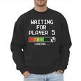 3rd Time Dad Mom Waiting For Player 5 Baby 3 Announcement Men Sweatshirt