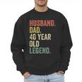 40th Birthday For Men Vintage Dad 1980 Men Sweatshirt