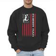 4th Of July US Flag Cheer Dad Shirt For Father's Cheer Men Sweatshirt