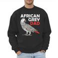 African Grey Parrot Dad Congo Bird Father Men Sweatshirt