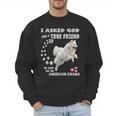 American Eskimo Dog Mom Eskie Dad Art Eskie Lover Quote Men Sweatshirt