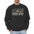 Army Dad With American Flag Camo For Veteran Day Women Kids Men Men Sweatshirt