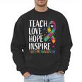 Autism Awareness Ribbon Mom Dad Kids Autistic Support Autism Men Sweatshirt