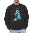 Bernedoodle I Love Dad Tattoo Apparel Dog Dad Dads Men Sweatshirt
