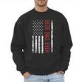 Best Dad Ever US American Flag Gift For Father's Day Short Sleeve Men Sweatshirt