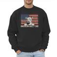 Best Dog Dad Ever American Flag American Bully Dad Men Sweatshirt