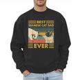 Best Siamese Cat Dad Ever Retro Vintage Sunset Men Sweatshirt