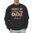 Boho Daddy Of Miss Onederful 1st Birthday Girl Cute Small Men Sweatshirt