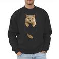 British Shorthair Cat Pocket Cat Mom Cat Dad Cat Lover Men Sweatshirt British Shorthair Cat Pocket Cat Mom Cat Dad Cat Lover Men Sweatshirt