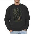 Camo Deer American Flag Graphic Hunting Men Dad Boys Men Sweatshirt
