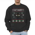 Cat Daddy Ugly Christmas Sweater Pajama Kitty Cat Lover Xmas Men Sweatshirt