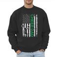 Cheer Dad Flag Green Cheerleading Men Sweatshirt