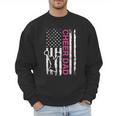 Cheer Dad Flag Pink Cheerleading Men Sweatshirt