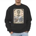 Cheer Dad Tarot Card Skeleton Cheerleading Fathers Day Men Sweatshirt