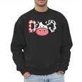 Cow Mom Or Dad Birthday Farm Birthday Party Men Sweatshirt