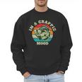 In A Crappie Mood Retro Fishing Sarcastic Dad Men Sweatshirt