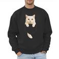 Cute Cat Pocket Cat Mom Cat Dad Cat Lover Men Sweatshirt