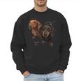 Dachshund Shirt Doxie Mom Dad Love Wiener Dog Puppy Cute Tee Men Sweatshirt