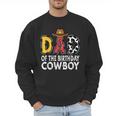 Dad 1st Birthday Cowboy Western Dad Birthday Boy Men Sweatshirt