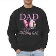 Dad 1st First Birthday Matching Family Butterfly Floral Men Sweatshirt