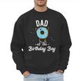 Dad Of The Birthday Boy Donut Theme Party Blue Father Men Sweatshirt