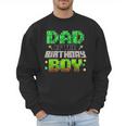 Dad Of The Birthday Boy Family Gaming Pixel Birthday Party Men Sweatshirt