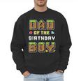 Dad Of The Birthday Boy Gamer Pixel Birthday Party Matching Men Sweatshirt