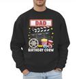 Dad Birthday Crew Movie Night Theme Matching Party Men Sweatshirt