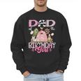 Dad Of The Birthday Girl 1St Birthday Pink Cow Farm Men Sweatshirt