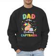 Dad Of The Birthday Girl Capybara Bday Party Family Men Sweatshirt Dad Of The Birthday Girl Capybara Bday Party Family Men Sweatshirt