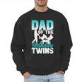 Dad Of The Birthday Twins Celebrate Cute Twin Father Daddy Men Sweatshirt