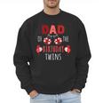 Dad Of The Birthday Twins Ladybug Birthday Family Matching Men Sweatshirt