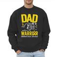 Dad Of A Childhood Cancer Warrior Childhood Cancer Awareness Men Sweatshirt