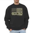 Dad Of Girls Outnumbered US Flag Father's Day Daughter Dad Men Sweatshirt