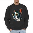 Dad Mom Cool Dog Sunglasses Boston Terrier Men Sweatshirt Dad Mom Cool Dog Sunglasses Boston Terrier Men Sweatshirt
