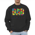 Dad Parent Brick Master Builder Building Blocks Set FamilyMen Sweatshirt