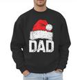 Dad Santa Christmas Family Matching Pajamas Papa Xmas Father Short Sleeve Men Sweatshirt