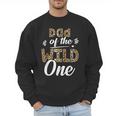 Dad Of The Wild One Zoo Themed 1st Birthday Party Men Sweatshirt