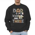 Dad Of The Wild And Three 3 Birthday Zoo Theme Safari Jungle Men Sweatshirt Dad Of The Wild And Three 3 Birthday Zoo Theme Safari Jungle Men Sweatshirt