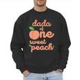 Dada Dad First Birthday One Sweet Peach Bday Family Matching Men Sweatshirt