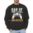 Daddy Again Leveled Up To Dad Of 2 Gamer Dad Level Unlocked Men Sweatshirt Daddy Again Leveled Up To Dad Of 2 Gamer Dad Level Unlocked Men Sweatshirt