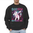 Daddy Of The Birthday Girl Dabbing Unicorn Dad Daddy Small Men Sweatshirt
