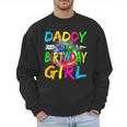 Daddy Of The Birthday Girl Retro 80's Party Men Sweatshirt