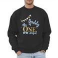 Daddy Of Mr One-Derful Party Blue-Gold Dad Boy 1st Birthday Men Sweatshirt