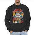 Daddy Shark Retro Shark Shirt Pajamas For Dad Dad Men Sweatshirt